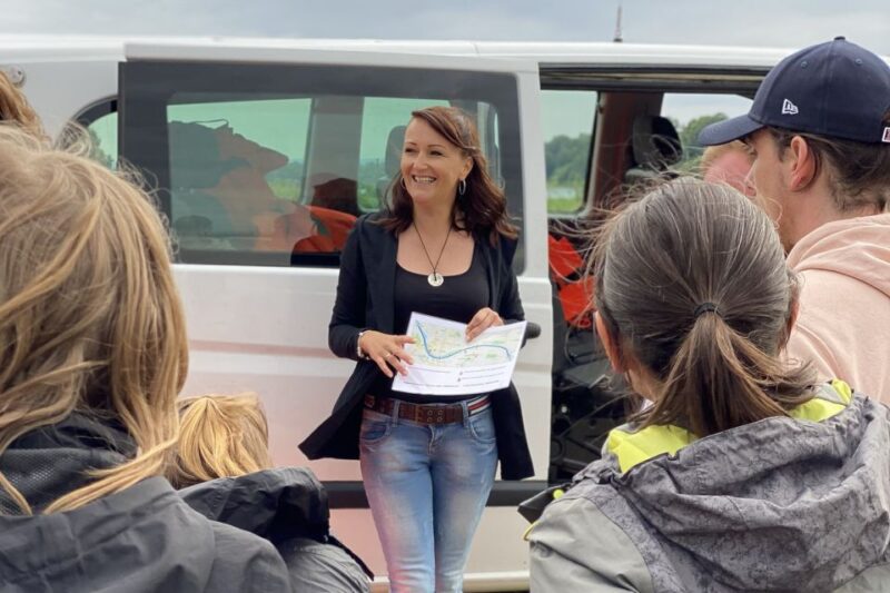 Dresden: Bootstour mit dem Schlauchboot Loschwitz - Radebeul - Arriving at Radebeul Water Sports Center