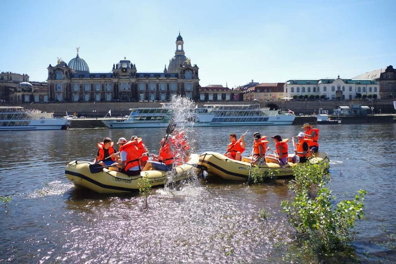 Dresden: Im Schlauchboot von "Blaues Wunder" bis DD-Altstadt - Explore Dresden from the Water on an Inflatable Boat Tour