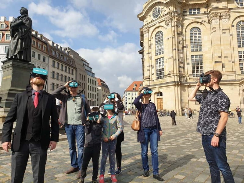 Dresden: Walking Tour with Virtual Reality elements - The Foray into 20th Century History at Pirnaischer Platz and Neumarkt