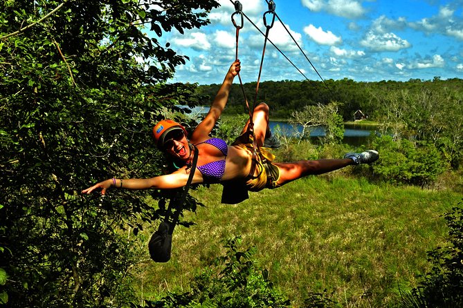 Drive an Atv, enjoy Ziplines and swim in a Cenote from Cancun and Riviera Maya - Zip Lining Over the Canopy