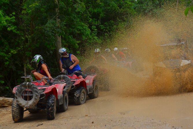 Drive an ATV in middle of the Jungle. Ziplines & cenote included. - Drive an ATV in the Middle of the Jungle with Ziplining and Cenote Swimming in Cancun