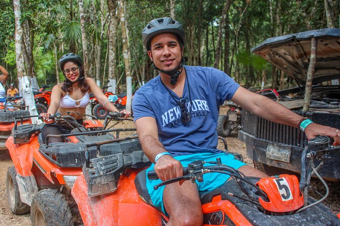 Drive an Atv shared, swim in a Cenote and ziplines in the Cancun - Drive an ATV, Swim in a Cenote, and Zipline in Cancun for $59