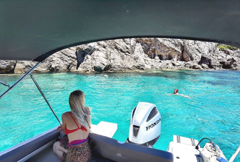 Dubrovnik: Blue Cave & Sunj Beach Boat Tour with Drinks - Swimming through the Three Green Caves on Kolocep