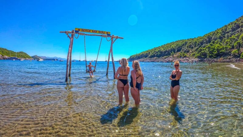 Dubrovnik & Cavtat: Blue Cave and Elaphiti Islands Boat Tour - Unj Beach on Lopud Island: A Shallow Water Retreat