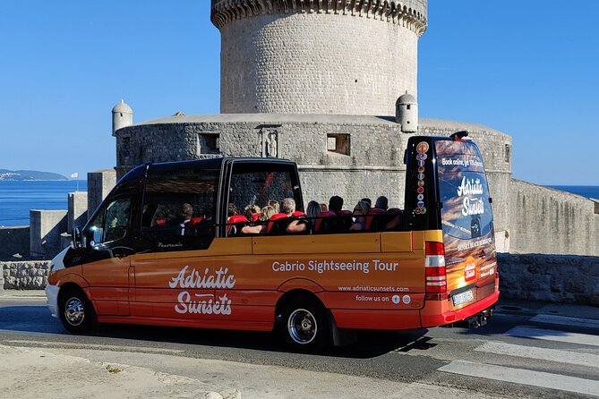Dubrovnik: Convertible Minibus Panorama Tour with Audio Guide - From the Dubrovnik Meeting Point to the Tudman Bridge