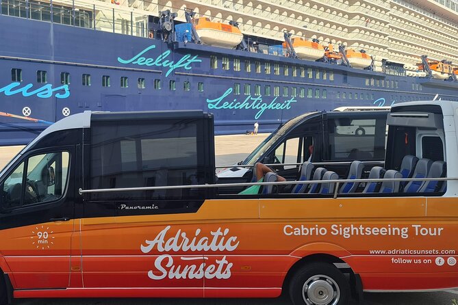 Dubrovnik: Convertible Minibus Panorama Tour with Audio Guide - Practicalities: Meeting Point, Duration, and Group Size