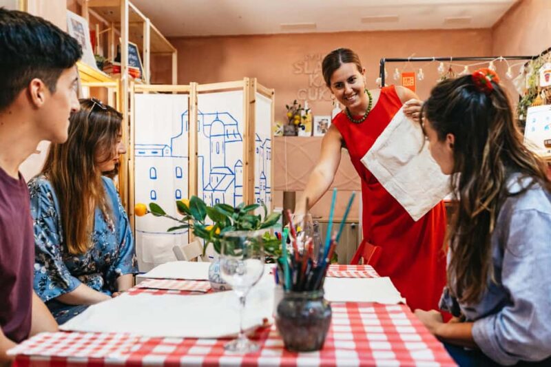 Dubrovnik: Local Wine, Dine and Design Workshop - The Atmosphere in the Studio