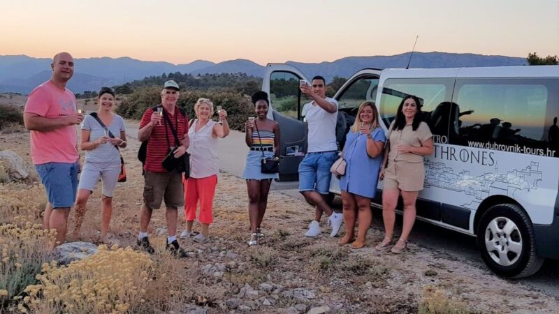 Dubrovnik: Sunset Panorama Tour with Glass of Wine - Pacing, Duration, and Accessibility