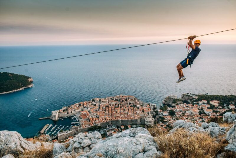 Dubrovnik: Sunset Zip Line Experience Followed by Wine - The Zip Lines: Two Rides with Stunning City Views