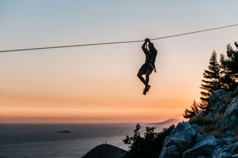 Dubrovnik: Sunset Zip Line Experience Followed by Wine - Tour Duration and Group Size