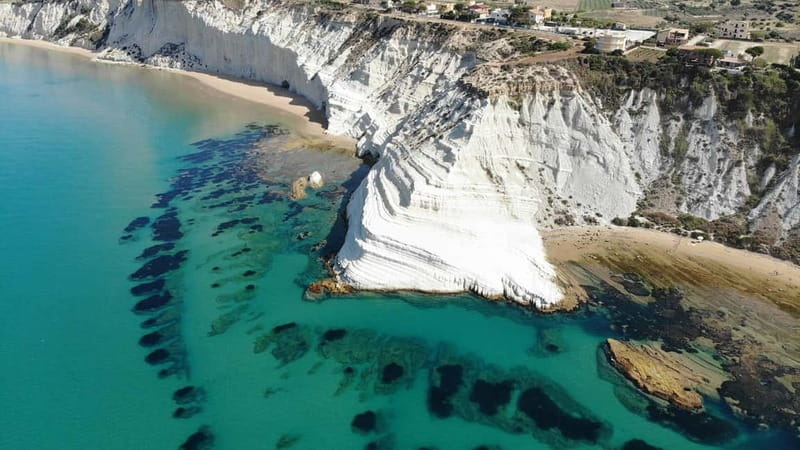 E-Bike: Adventure to the Scala dei Turchi, Sicilian Villages, and a food experience - Capo Rossello and the Monte Rosso Watchtower: Sea and History Collide