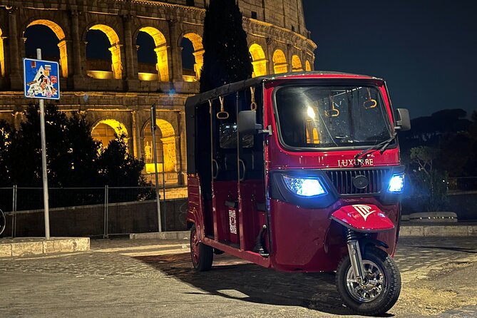 E-Tuk Tour Rome by Night - Visiting Piazza di Spagna and the Spanish Steps at Night