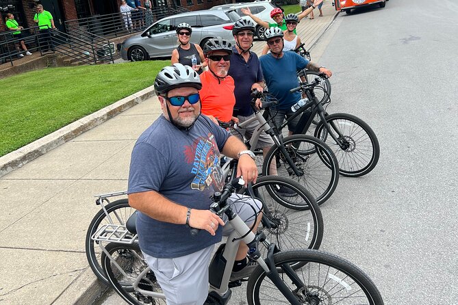 East Nashville Neighborhood E-bike Tour - Crossing the John Seigenthaler Pedestrian Bridge