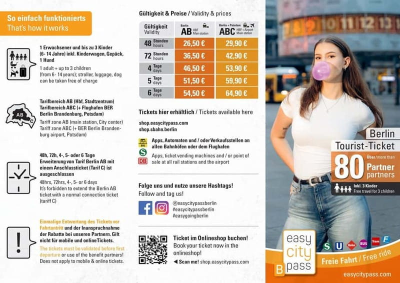 EasyCityPass Berlin: Zone AB Public Transport and Discounts - Accessibility and Ease of Use