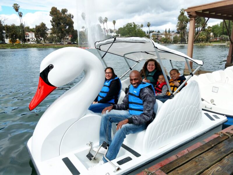 Echo Park Lake: Swan Pedal Boat Rental - Summary: A Relaxing and Scenic LA Water Activity