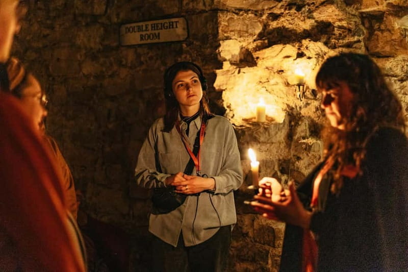 Edinburgh: Underground Vaults Evening Ghost Tour with Whisky - The Atmosphere in Meggets Cellar
