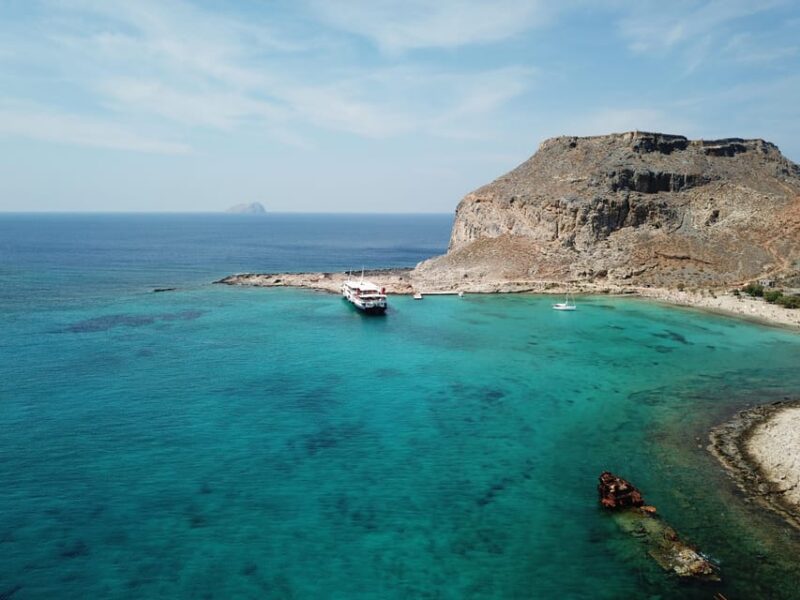 ELAFONISI&BALOS CRUISE:Discovering the Crown Jewels of Crete - Relax on the Golden Sands of Falasarna Beach or Spot a WWII Shipwreck