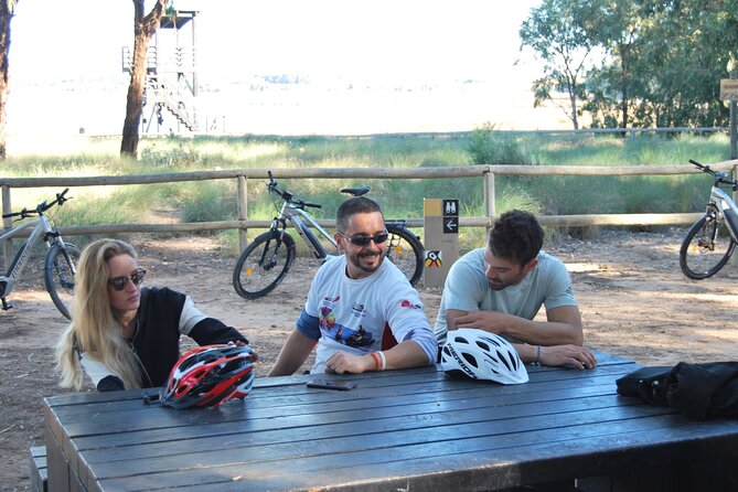 Electric Bicycle Tour through the Natural Parks of Torrevieja - Walking Along Wooden Walkways at Playa de La Mata