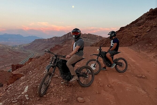 Electric Dirt Bike Tour, Shafer Trail, Canyonlands, Deadhorse - The Colorado River Overlook: A Spectacular First Stop