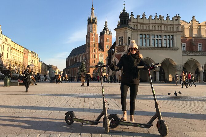 Electric Scooter Tours Kraków - Visiting Krakus Mound for the Best City Views