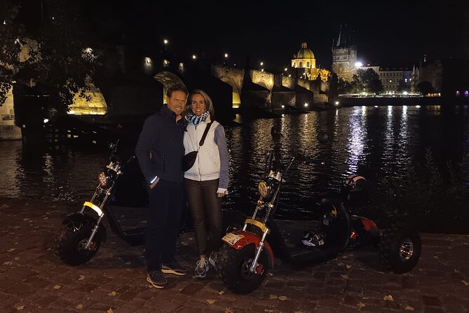 Electric Trike Night Tour in Prague - Live Guided - Scenic Ride Through Letna Park and the Viewpoint