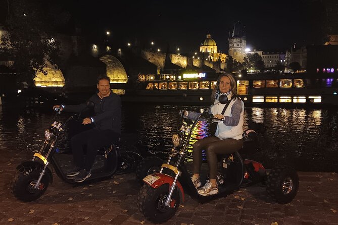 Electric Trike Night Tour in Prague - Live Guided - The Panoramic View from Letna Viewpoint