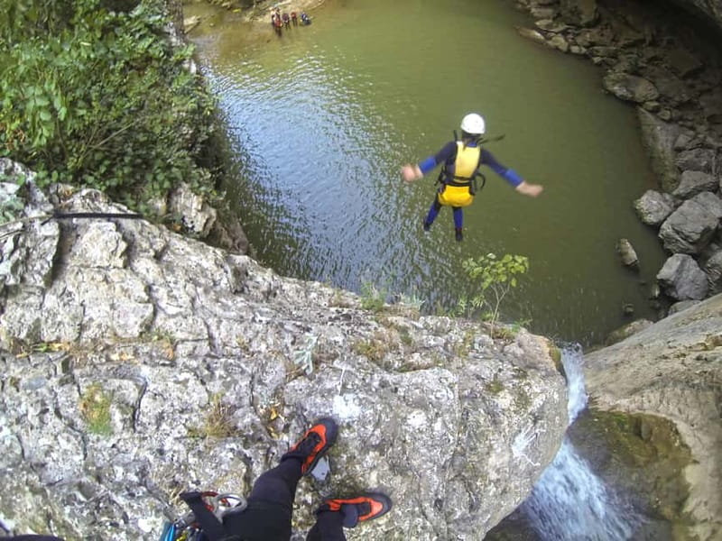 Emen: Canyoning at Negovanka Gorge w/ Optional Free Camping - The Exciting Highlights of Rappelling and Water Sliding