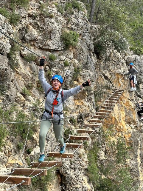 Enguera - Cross the 80-Meter Hanging Bridge and Abseil