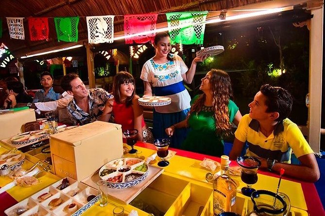 Entrance to Xoximilco - Entrance to Xoximilco: A Colorful Night in Cancun