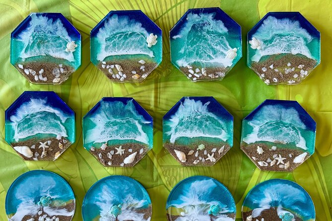 Epoxy Resin Art and Craft Coaster Set Experience - Discover the Epoxy Resin Art and Craft Coaster Set Experience in Maui