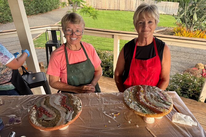 Epoxy Resin Geode Painting Art Class - Scenic Stops at Paia and Hookipa Beach Park