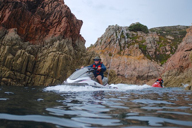 Escorted Coastal Tour by Jet Skis from St. Aubin - Marine Wildlife and Coastal Views