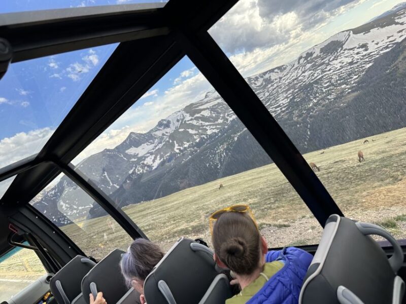 Estes Park: Rocky Mountain National Park Glass-Top Bus Tour - Food, Drinks, and Comfort Onboard