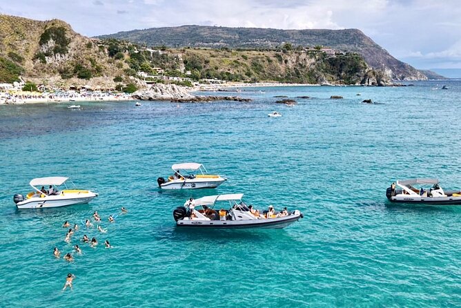 Exclusive boat tour in Tropea. Just you and your family - 4 hours - Swimming and Snorkeling at Spiaggia di Riaci