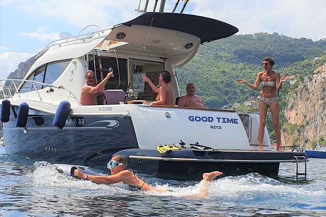 Exclusive cruise, swimming, Saint Jean Cap Ferrat, Nice, Eze - The Route and Scenic Highlights