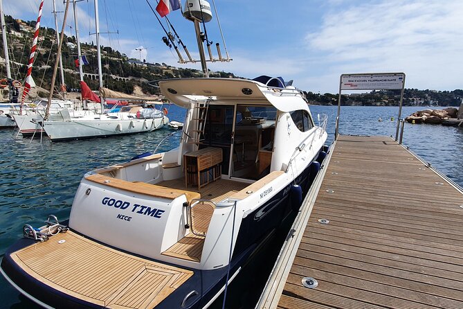 Exclusive cruise, swimming, Saint Jean Cap Ferrat, Nice, Eze - The Boat: "GOOD TIME" and Its Features