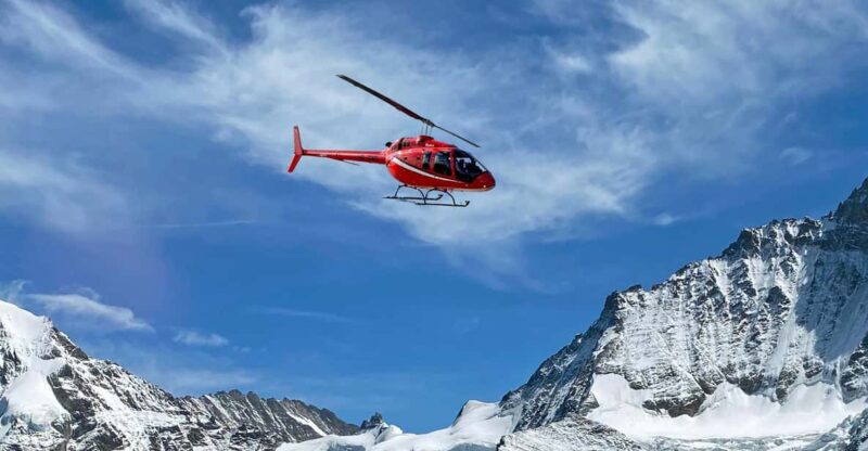 Exclusive helicopter-tour for 4 people to the Swiss Alps - How the Swiss Alps Look from the Air: A Scenic Overview