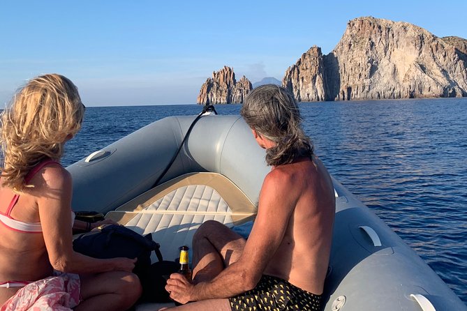 Exclusive tour of Stromboli island, Boat tour with Pasqualo - The Secluded Sea Stack Strombolicchio