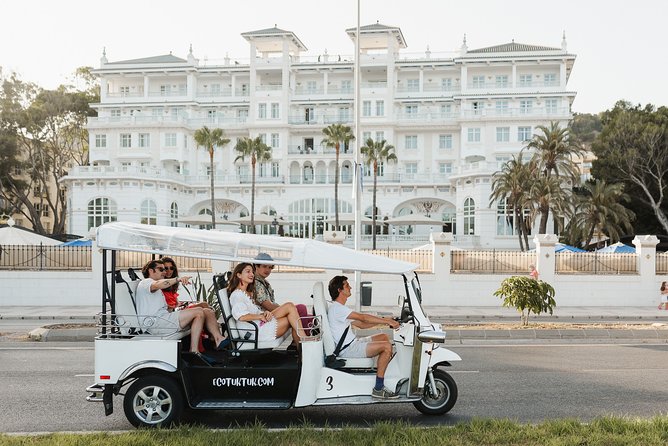 Expert Tour of Malaga in Private Eco Tuk Tuk - La Malagueta Beach and Seaside Relaxation