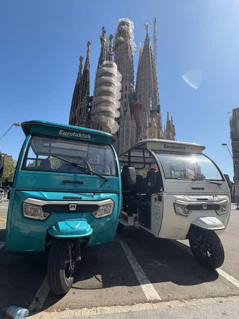 Explore Barcelona in comfort with our electric TukTuks - Discovering Barcelona with Electric Tuk-Tuks