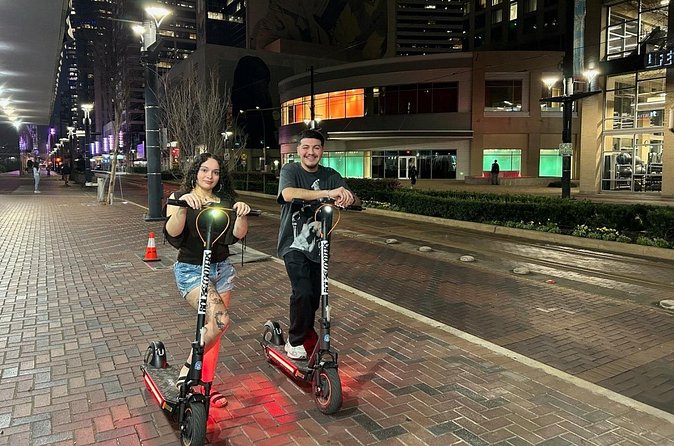 Explore Downtown Houston by Max Pro E Scooter - Nighttime Riding and Open-Late Hours