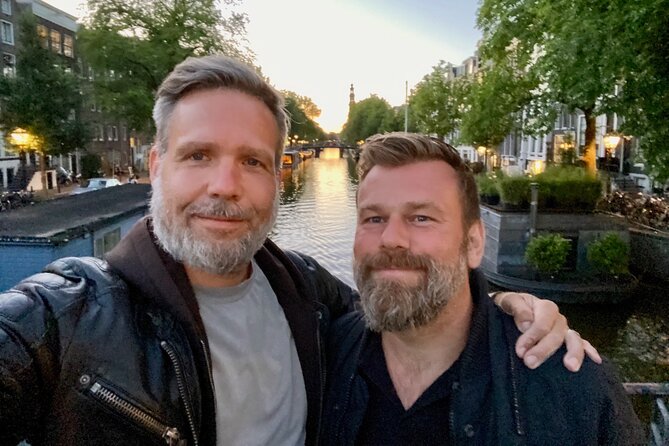 Explore hidden streets with friends - Passing by the Anne Frank House and Westerkerk