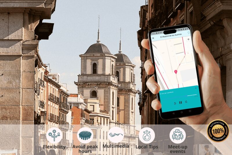 Explore Madrid's Habsburg Quarter: Interactive GPS Tour - Organized Meetups for Social Connection