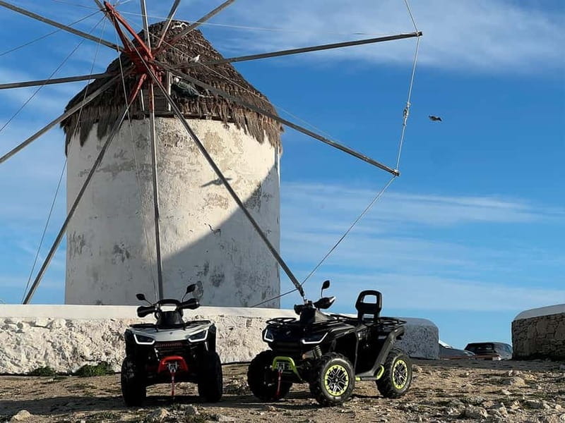 Explore Mykonos Island with a 650cc ATV / QUAD Tour - Starting at the Mykonos Old Port and Setting Off