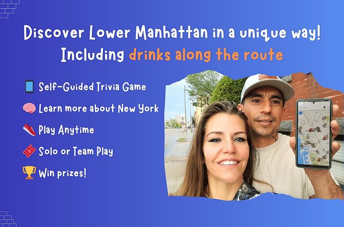 Explore New York Lower Manhattan's with a Walking Quiz - Enjoying the Free Drinks at the Partner Bar
