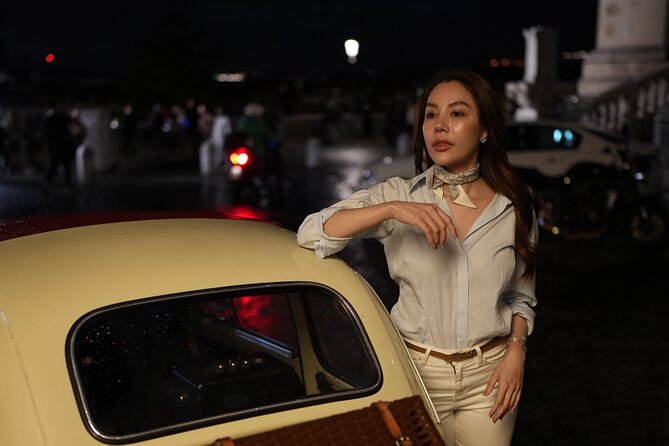 Explore Night Life in Rome with A Vintage Car Fiat 500 - Starting the Night Tour in Rome with a Vintage Fiat 500