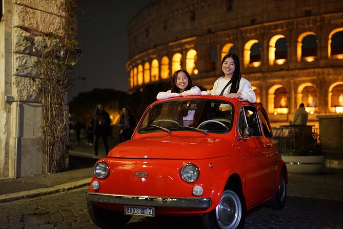 Explore Night Life in Rome with A Vintage Car Fiat 500 - Who Will Enjoy This Tour Most?