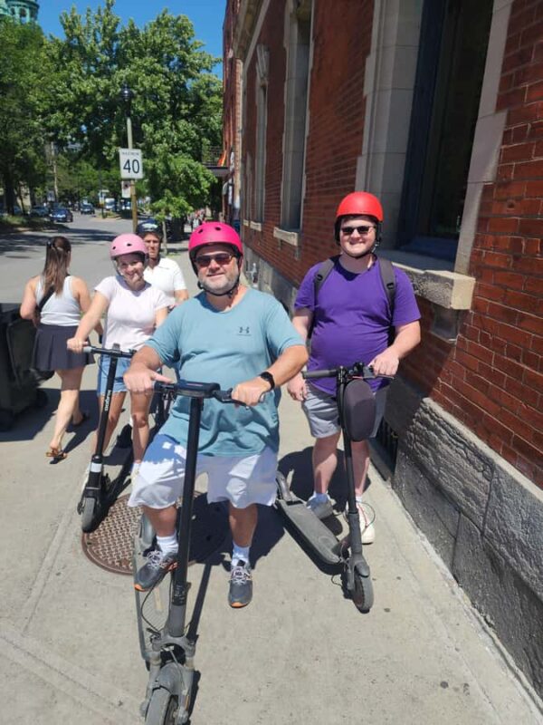 Explore Old-Montreal with easy to use e-scooters - Explore Old Montreal with a Comedian on E-Scooters