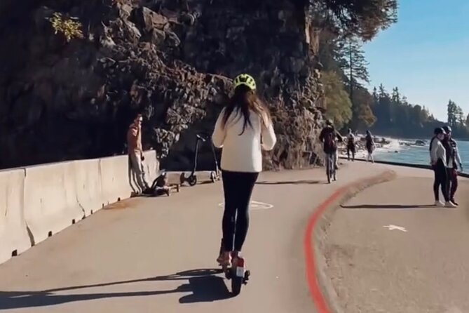 Explore Stanley Park on Electric Scooters - Starting Near the Stanley Park Seawall