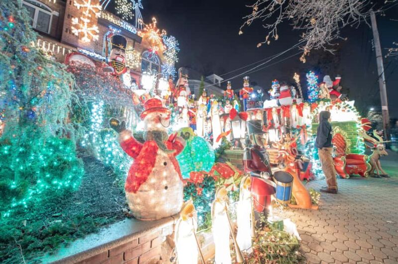 Explore the Magic of Christmas Lights in NYC's Dyker Heights - Final Destination at Bryant Park Winter Village